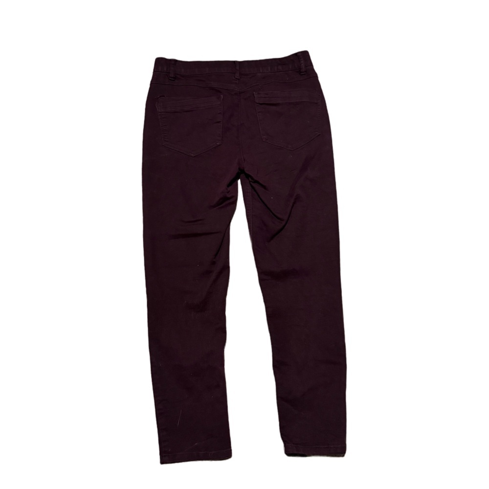 Democracy Jeans Women's 6 Ab Technology Maroon Skinny Stretch Denim - Picture 4 of 6